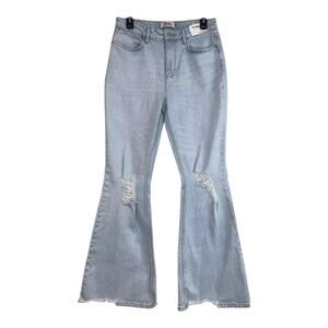 Wrangler Women's Fierce Flare Jeans Size 8/29 Light Wash New